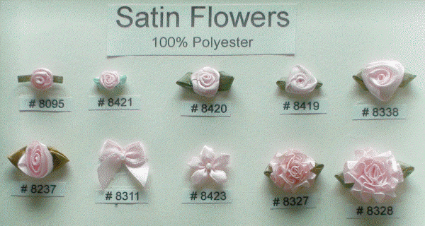 LACE & TRIM.com - Satin Flowers